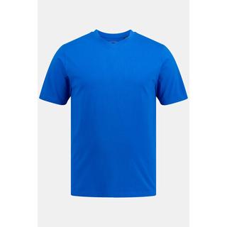 JP1880  T-shirt basic con scollo a V blu forte 