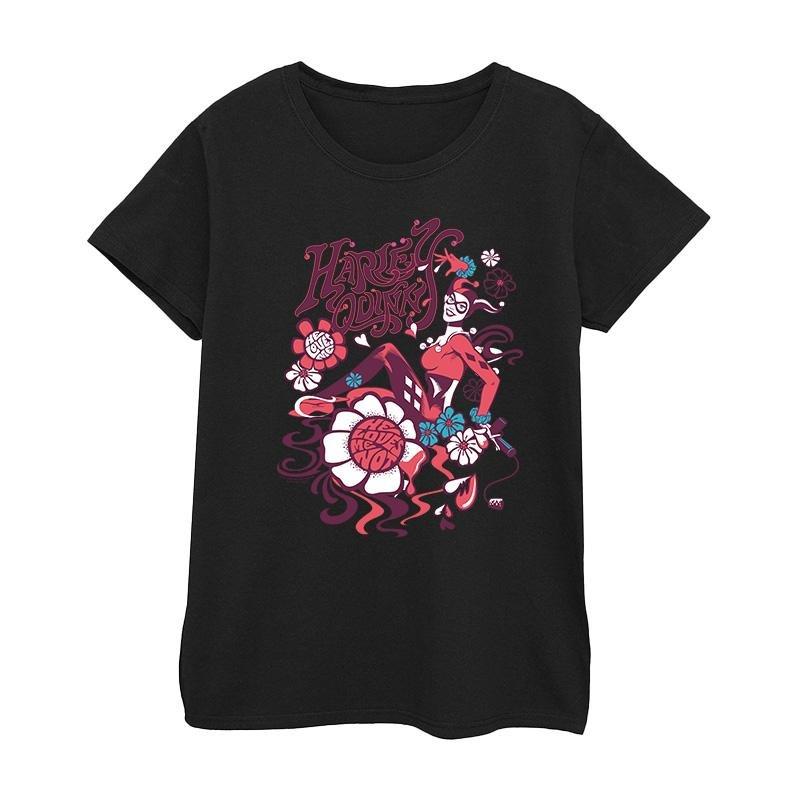 Image of Harley Quinn He Loves Me Tshirt Damen Schwarz M