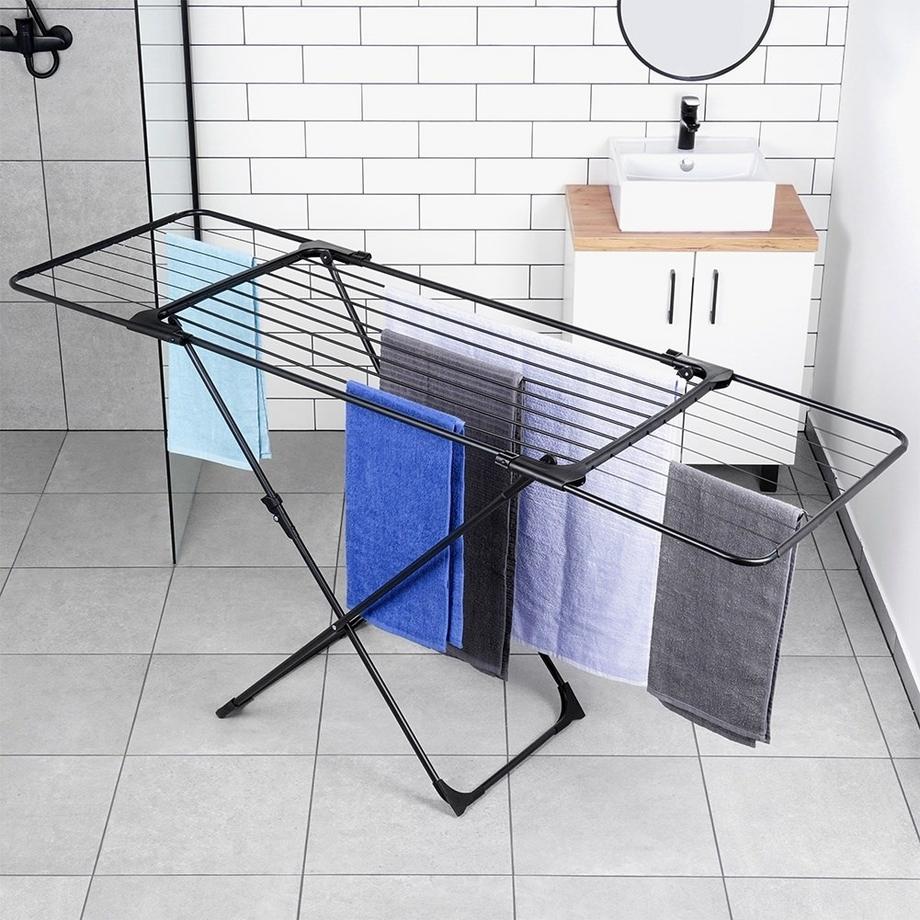 B2X  Ausziehbarer Wäscheständer für den Innen- und Außenbereich 