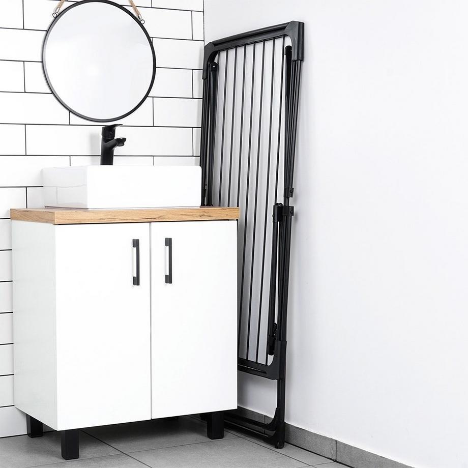 B2X  Ausziehbarer Wäscheständer für den Innen- und Außenbereich 