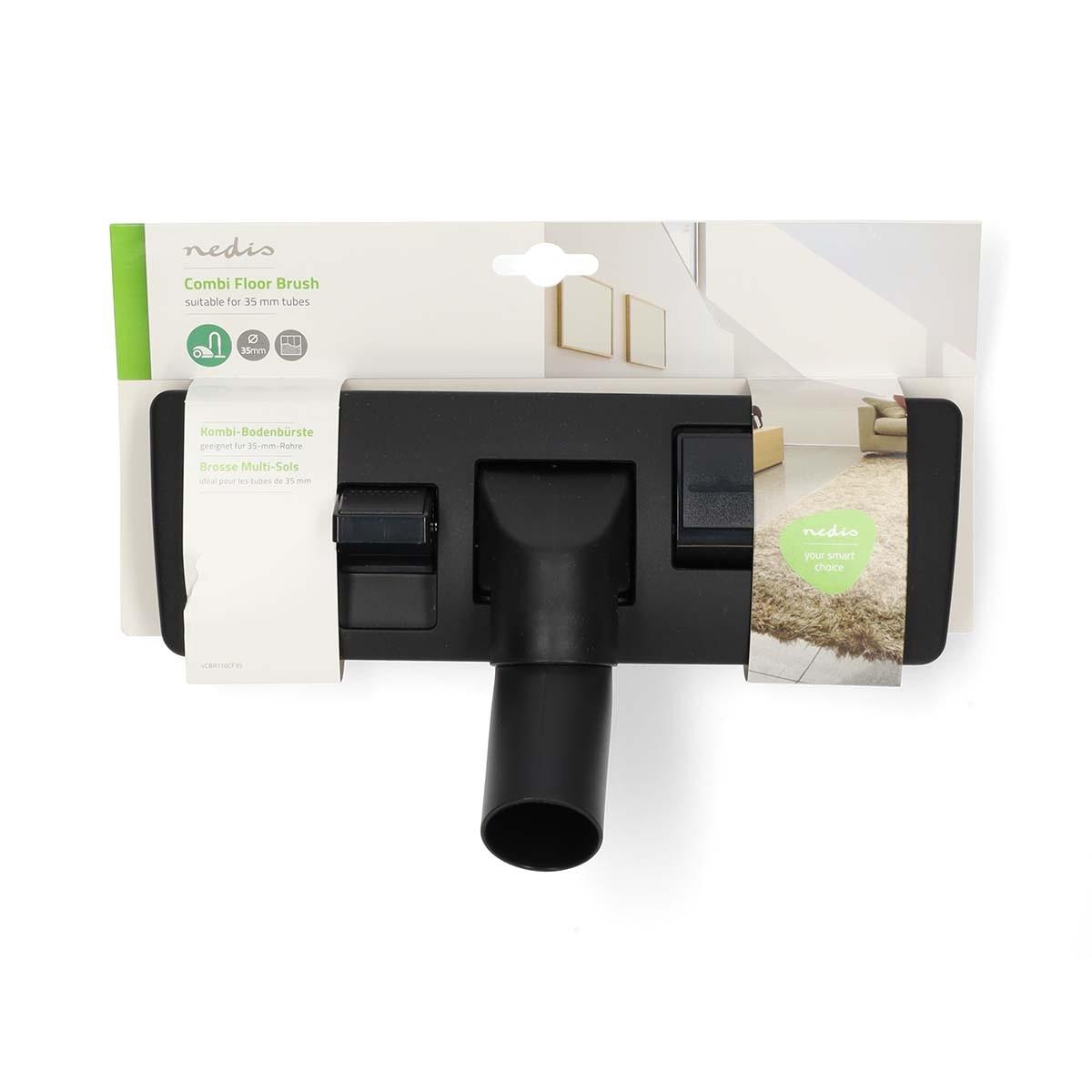 Nedis Spazzola per pavimenti Combi | Plastica | Applicabile universalmente | 35 mm  