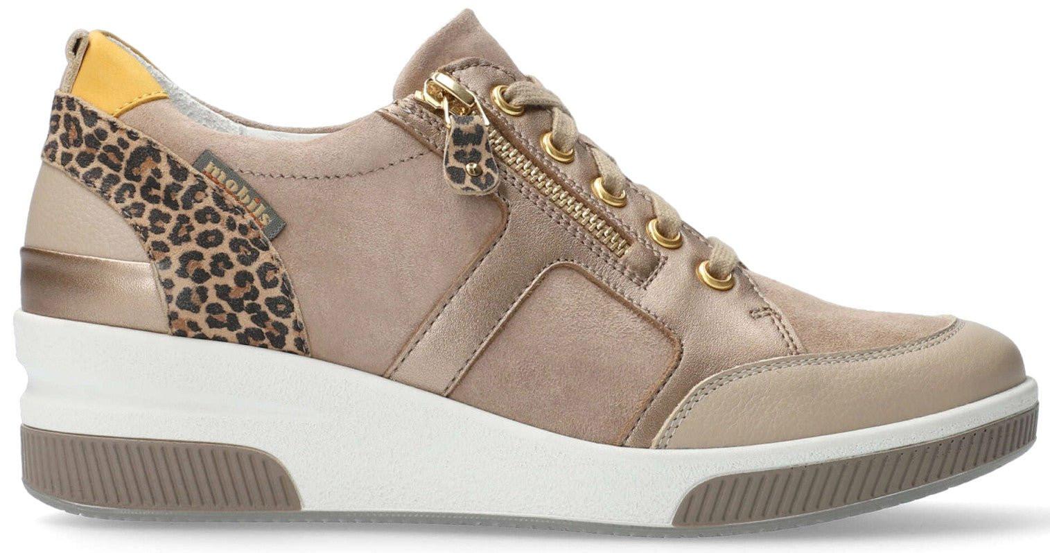 Image of Trudie - Leder Sneaker Damen Beige 37.5
