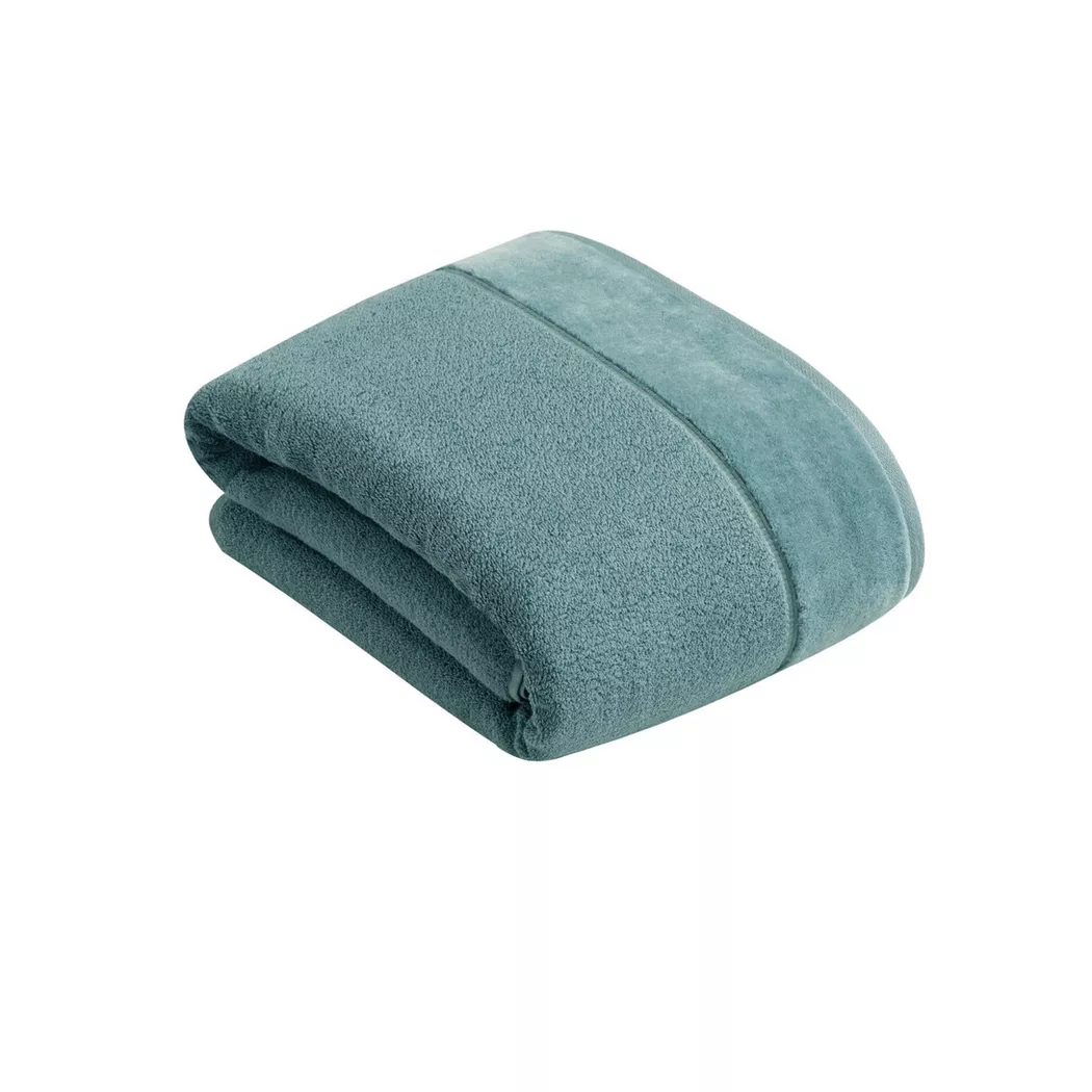 VOSSEN - Pure Badetuch, 100x150 cm, Gletscherblau