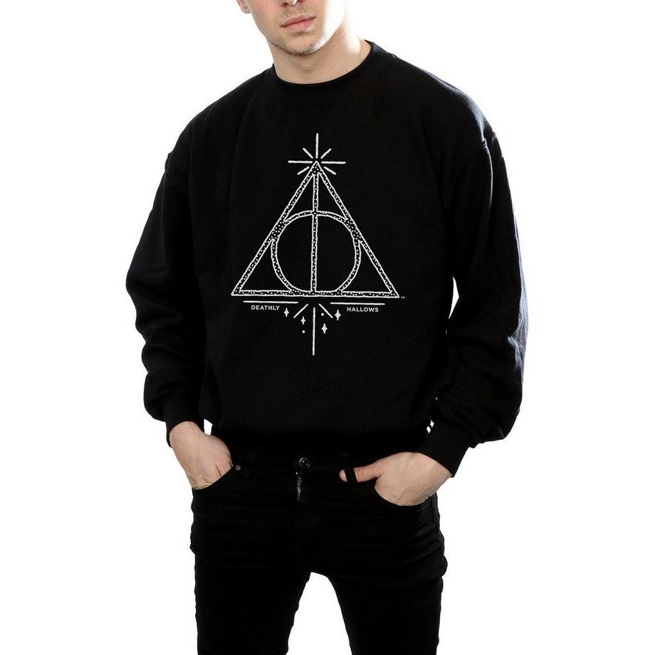 Harry Potter Felpa Stampata Deathly Hallows  