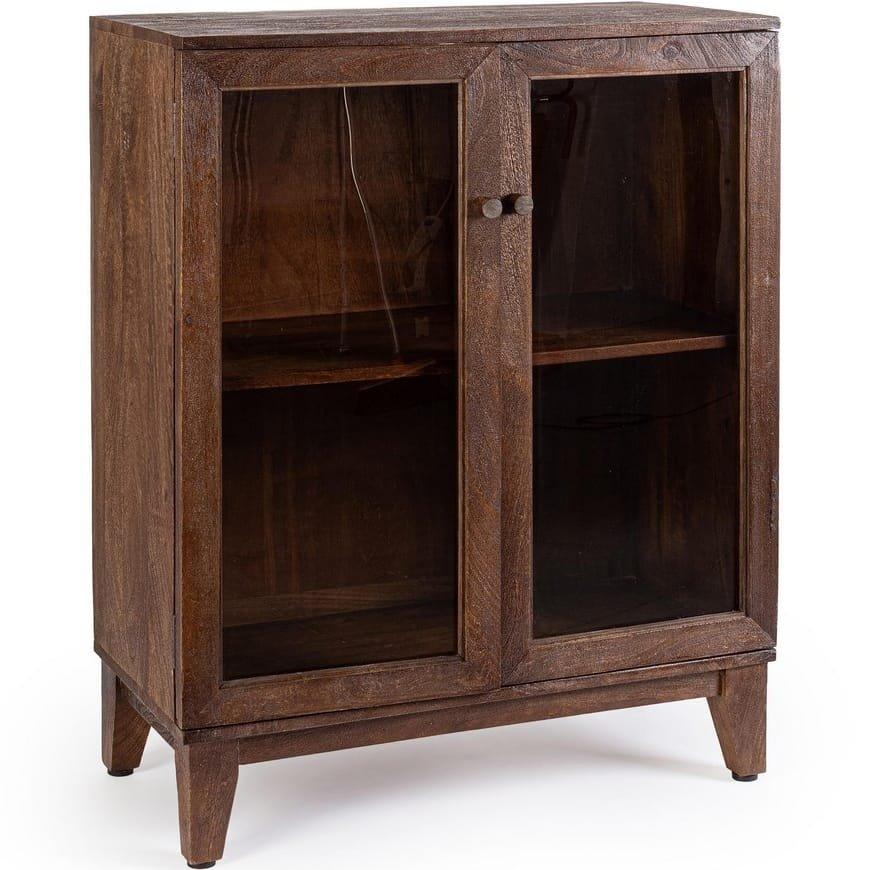 Image of Glassschrank Remington natur 80x40x100 Glassschrank Remington natur 80x40x100