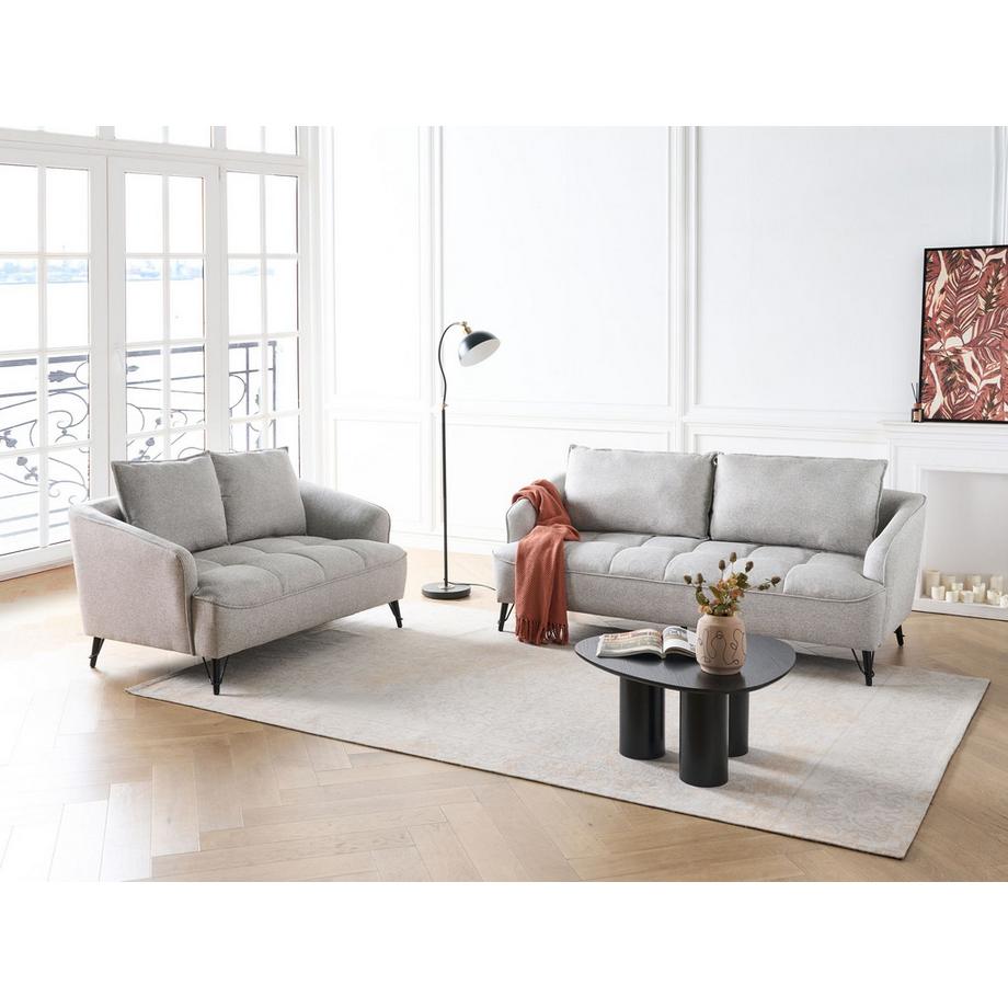Beliani Wohnzimmer Set aus Stoff  HOBRO  