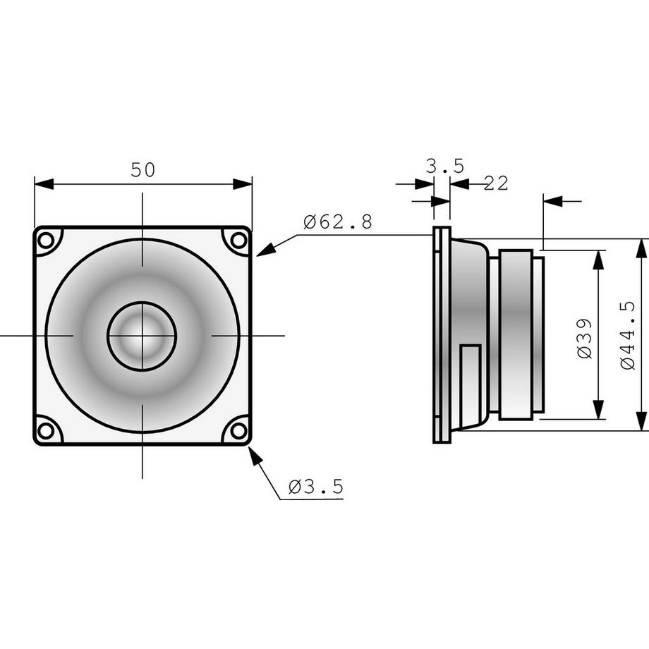 Nedis  FRWS 5 - 4 ohms - 5 cm (2 ") haut-parleurs de registre complet 