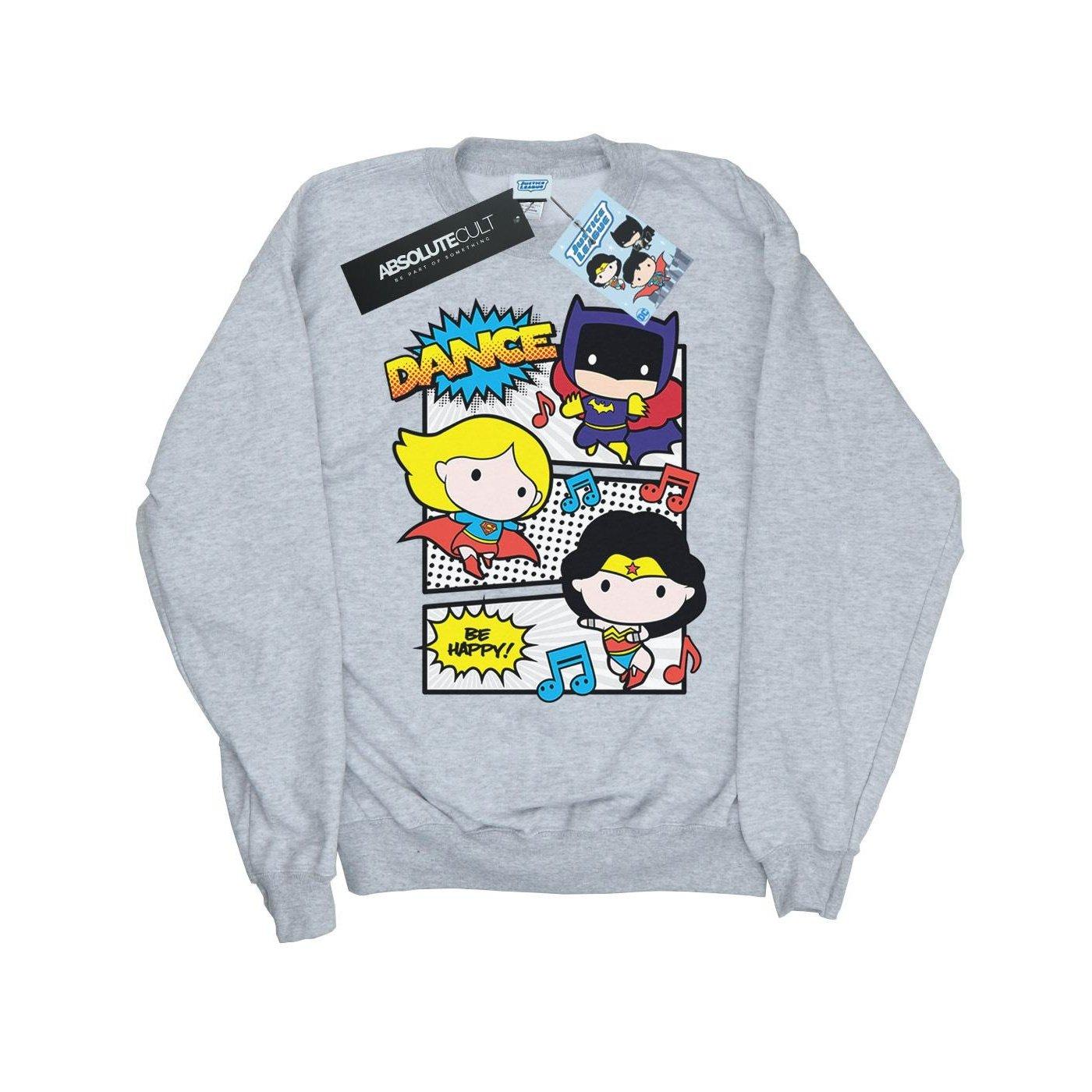 Image of Chibi Super Friends Dance Sweatshirt Mädchen Grau 152-158