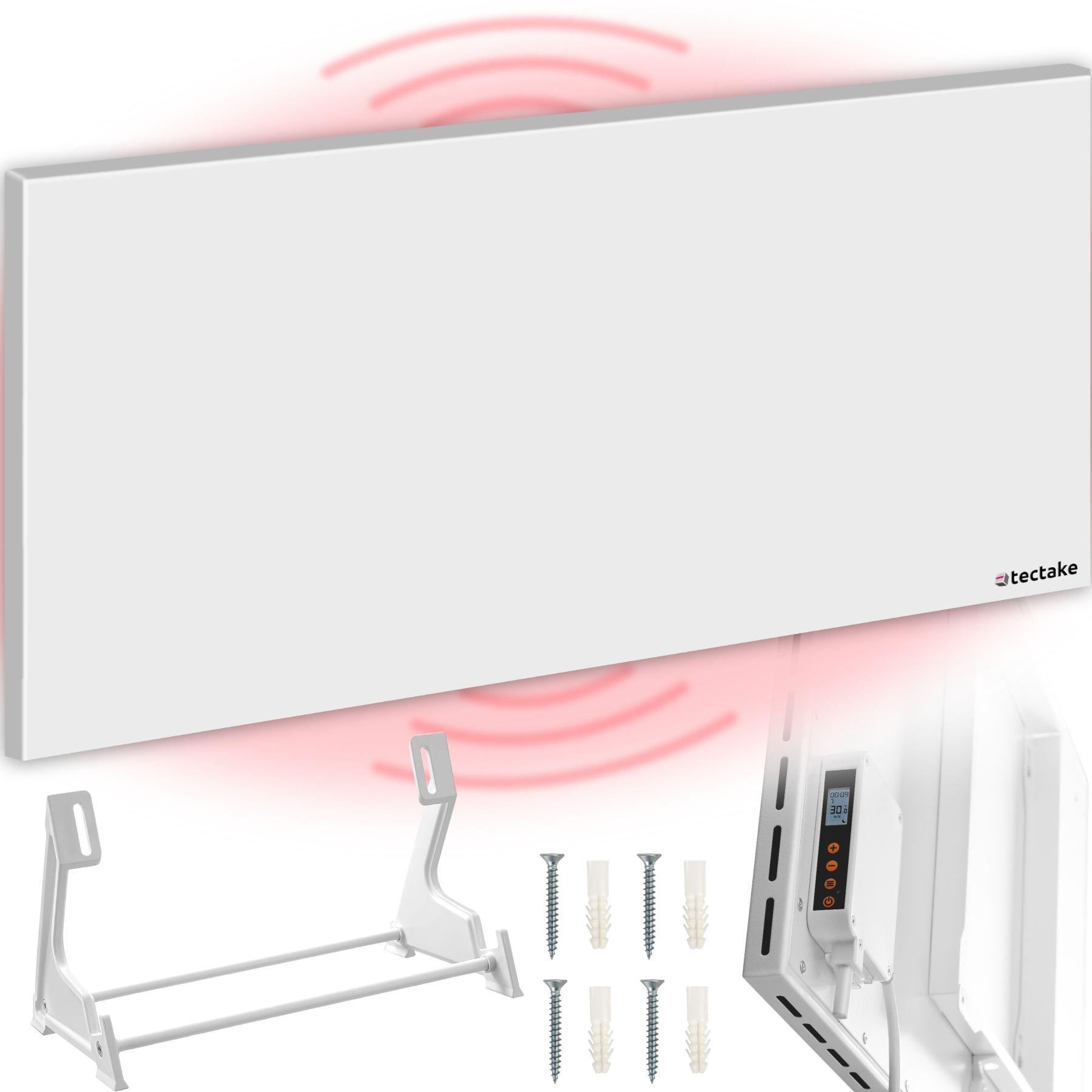 Tectake Infrarotheizung mit Thermostat und Kippschutz  