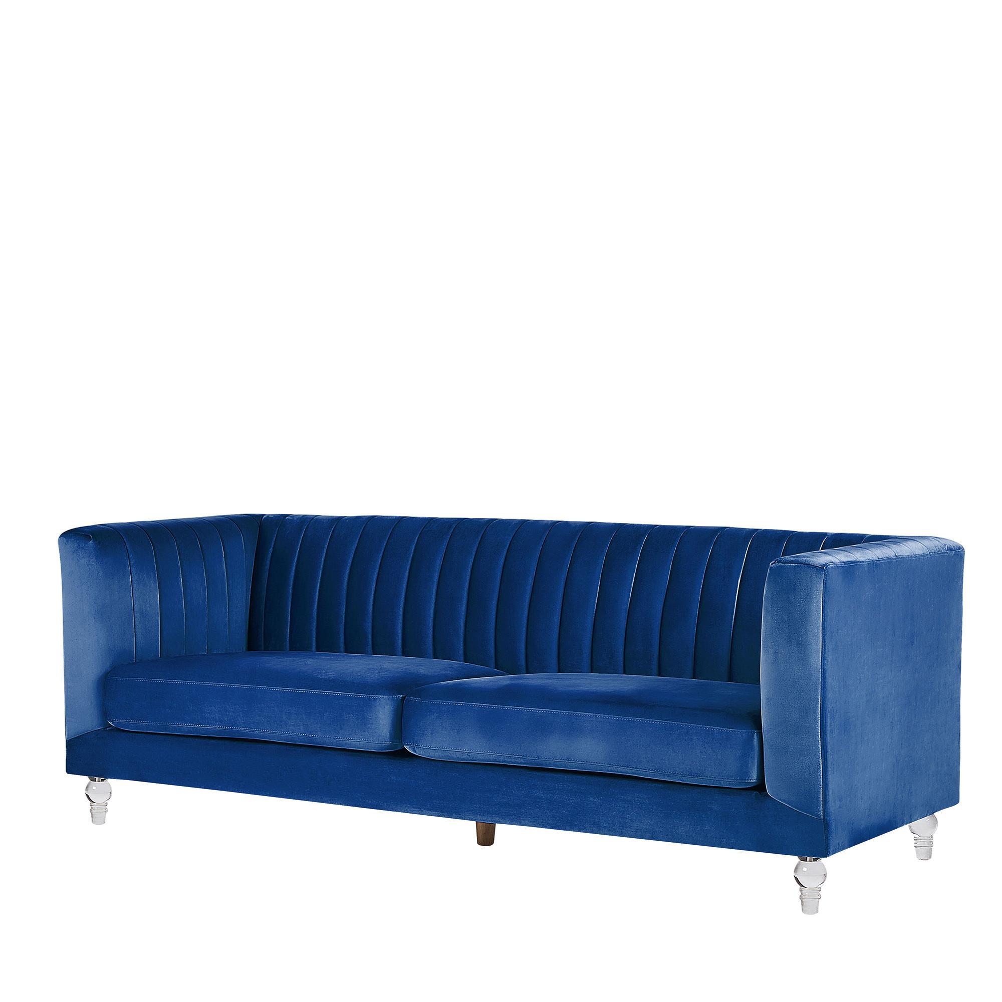 Beliani 3 Sitzer Sofa aus Samtstoff Glamourös ARVIKA  