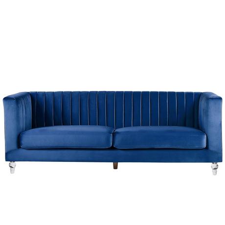 Beliani 3 Sitzer Sofa aus Samtstoff Glamourös ARVIKA  