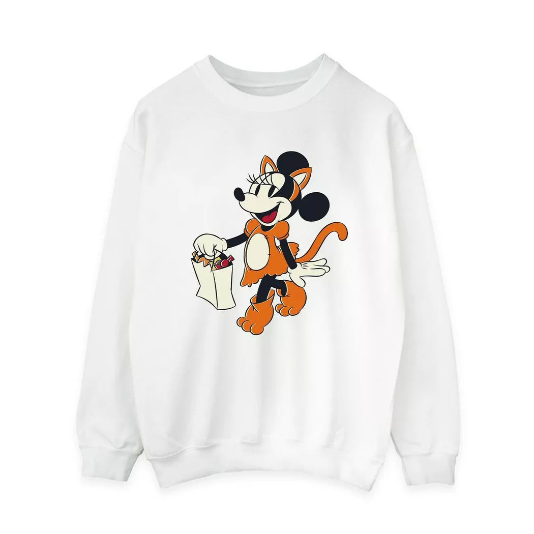 Disney - Cat Trick Or Treat Sweatshirt, für Damen, Weiss, Größe XL