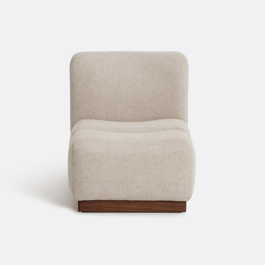 La Redoute Intérieurs Fauteuil bas tissu texturé Podo  