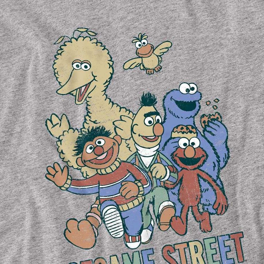 Sesame Street  T-ShirtManches Longues Motiftyle Photo De Groupe 