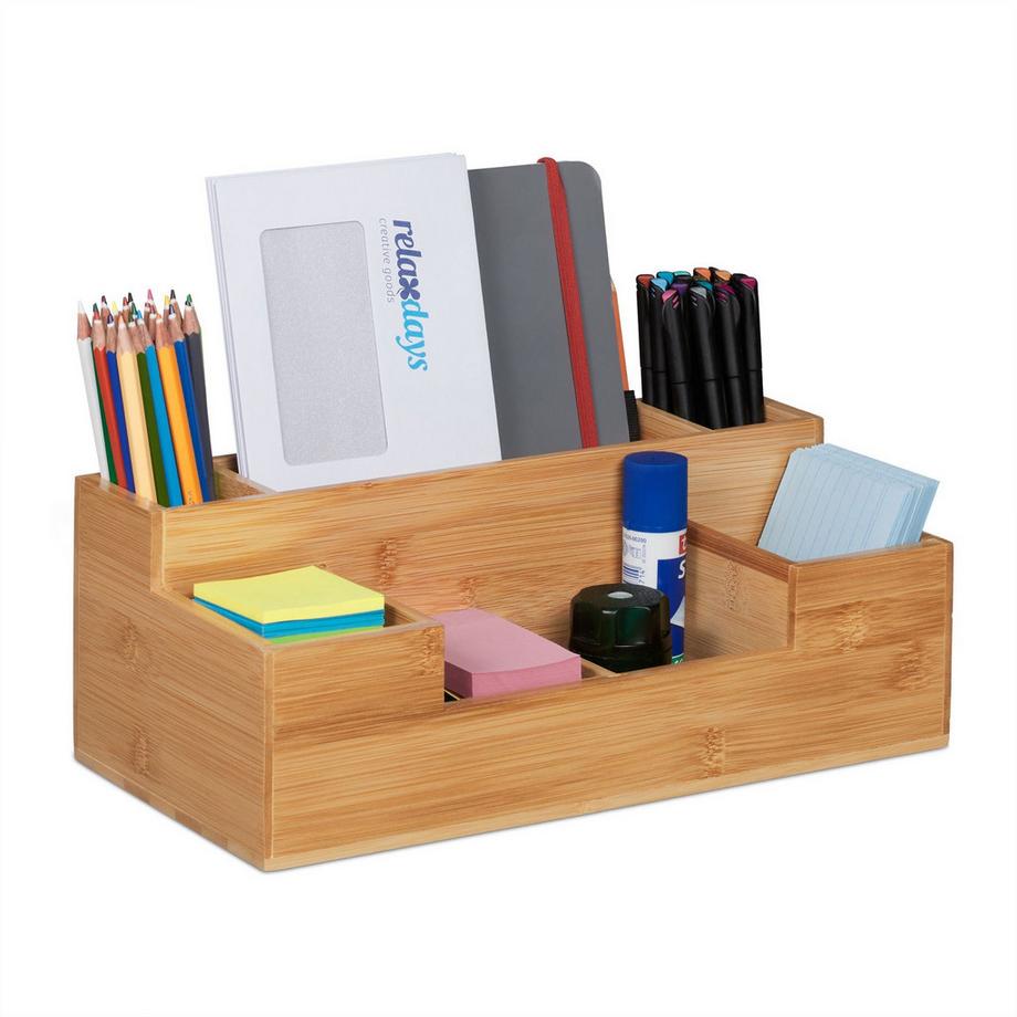 Northix  Schreibtisch-Organizer aus Bambus 