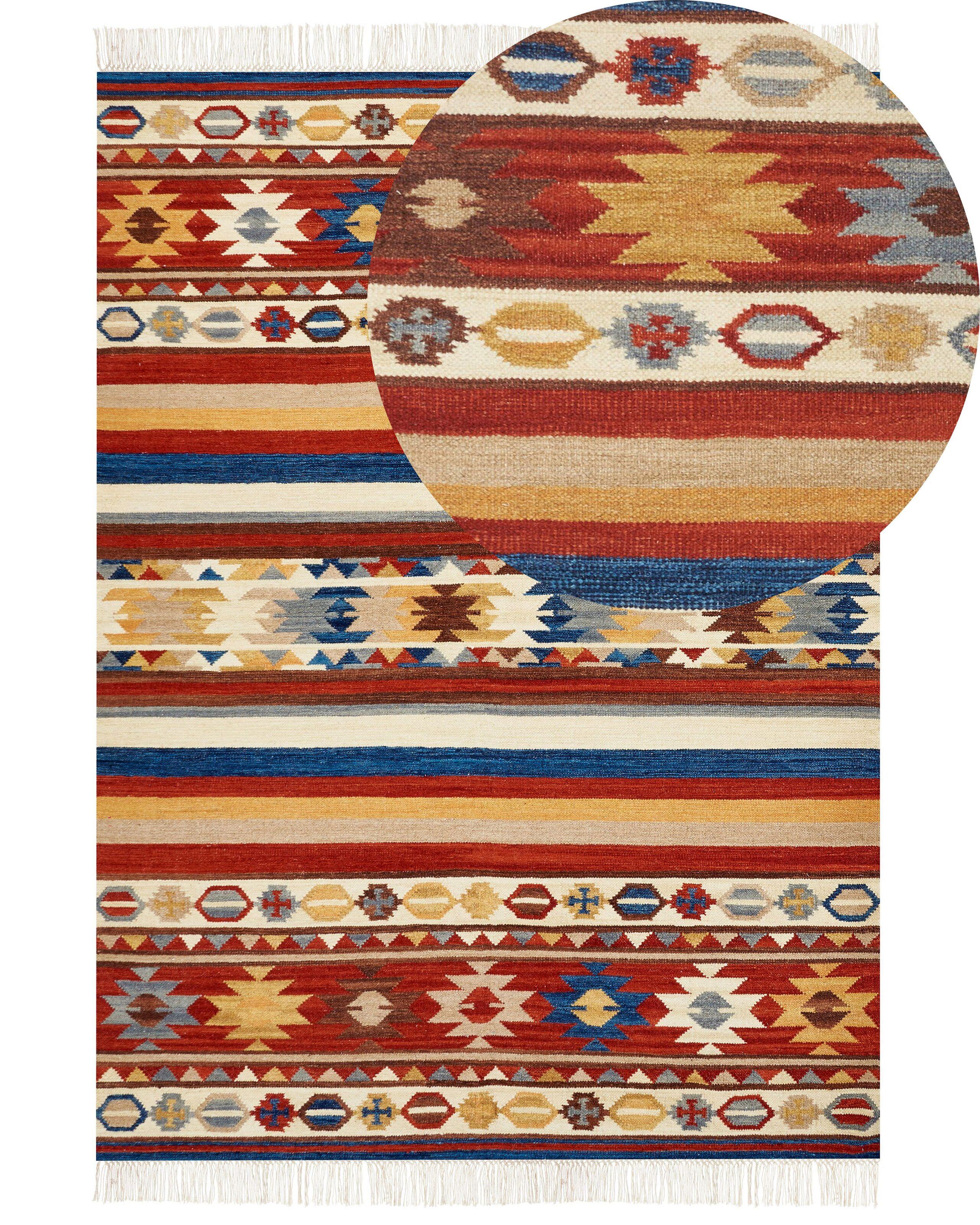 Beliani Tapis en Laine Boho JRARAT  