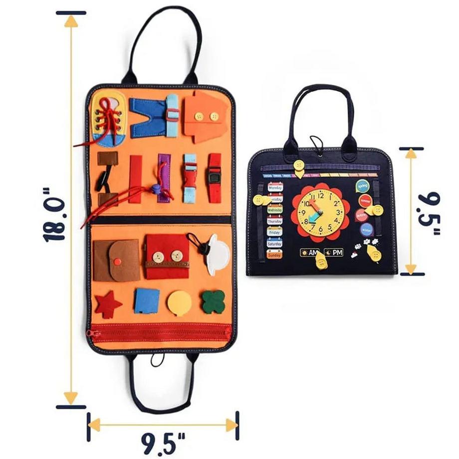Activity-board  Busy Board Vorschulkinder Intelligenz Lernspielzeug Handtasche Sensorisches Brett Baby Frühes Lernspielzeug 
