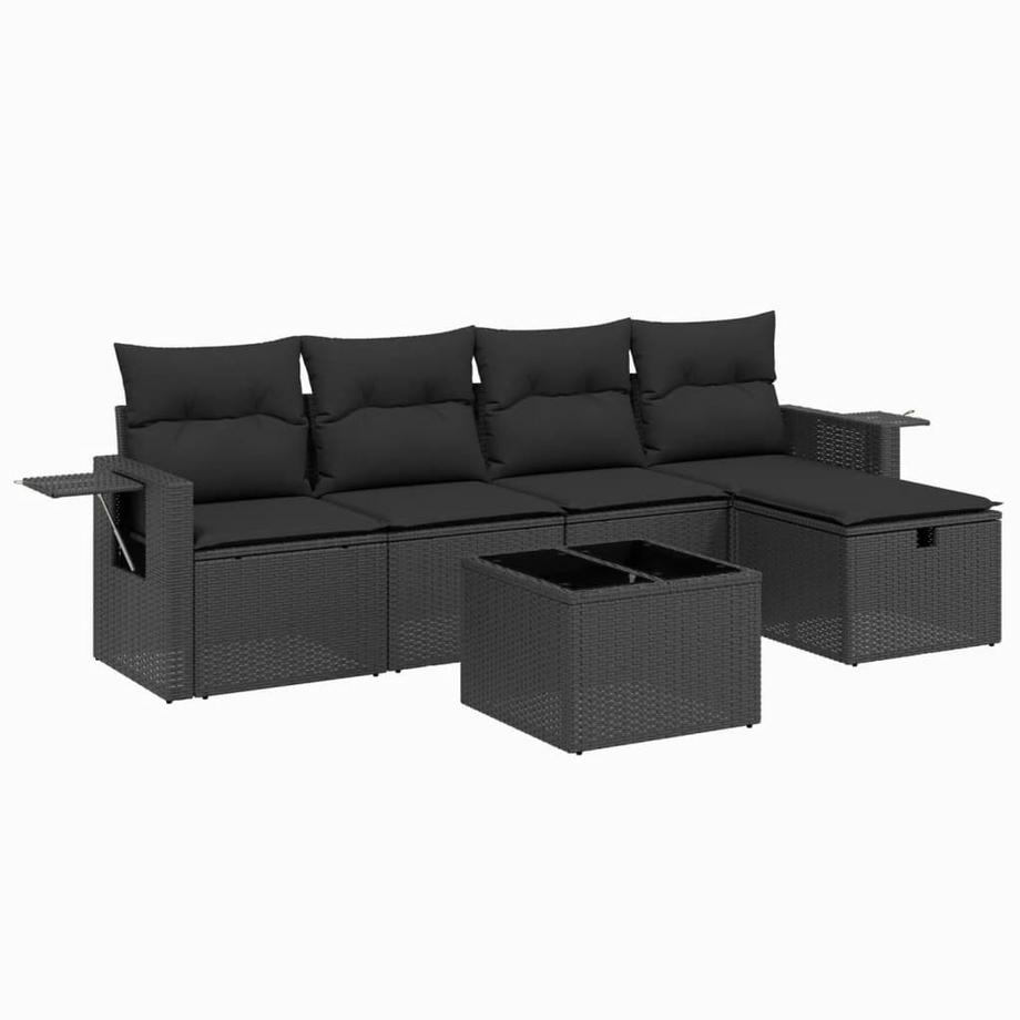 set divano da giardino Polirattan
