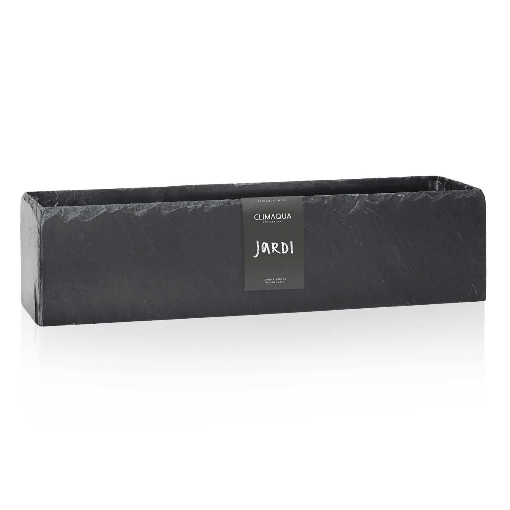 Image of Balkonkasten aus Schiefer Stein JARDI 80 Anthrazit Balkonkasten aus Schiefer Stein JARDI 80 Anthrazit