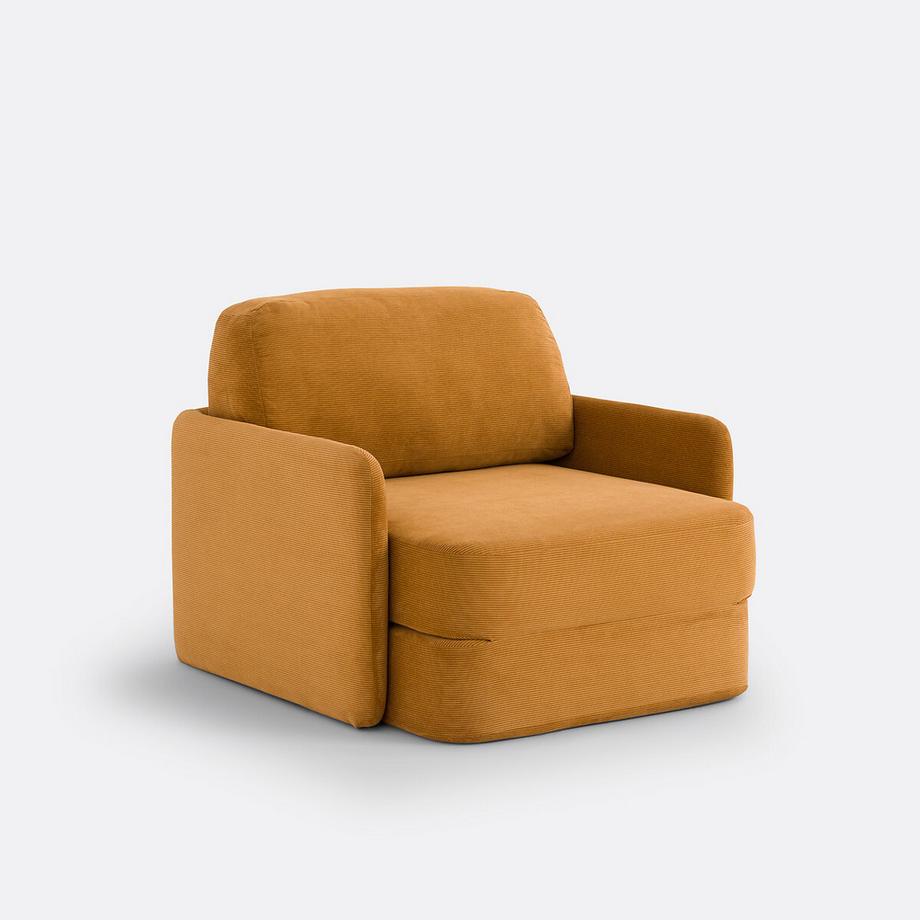 Fauteuil convertible velours