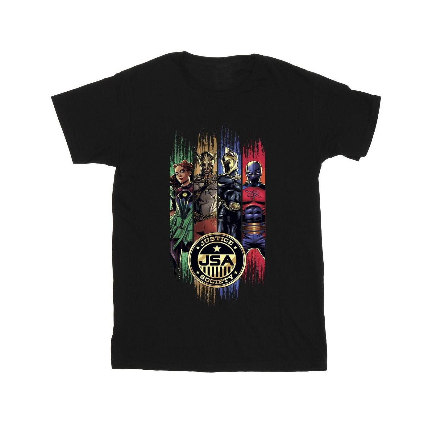 Image of Black Adam Jsa Gold Badge Tshirt Herren Schwarz 5XL