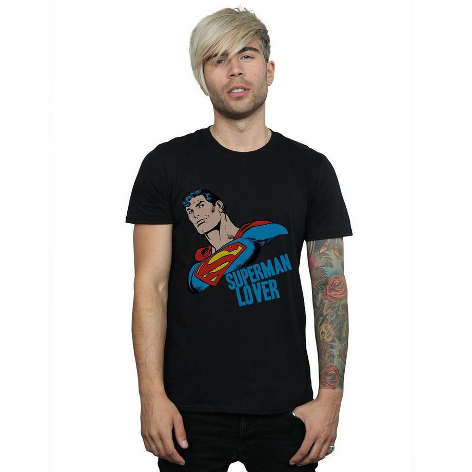 DC COMICS Superman Lover T-Shirt Stampata  