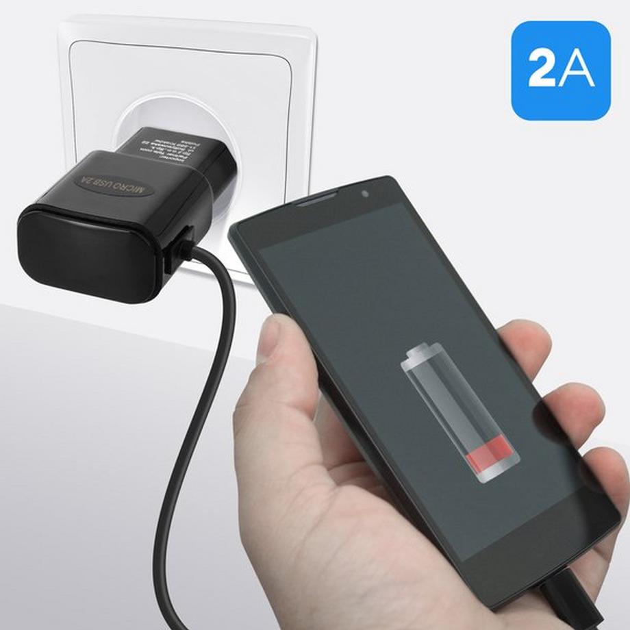 Avizar  Chargeur Secteur Murale Micro USB 2A 
