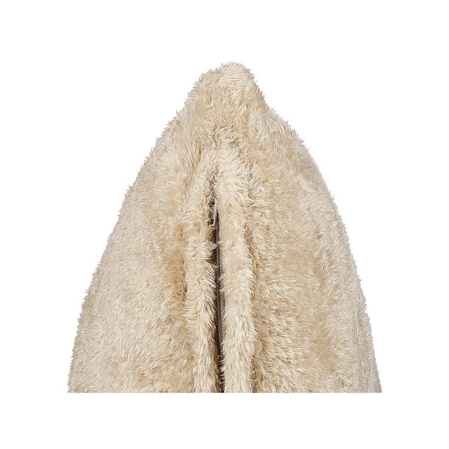 Beliani Dekokissen 2er Set aus Webpelz Boho PILEA  