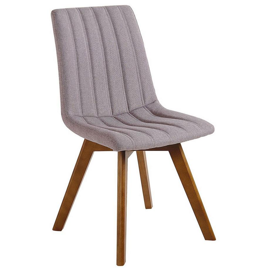 Beliani Lot de 2 chaises de salle à manger en Tissu Rétro CALGARY  