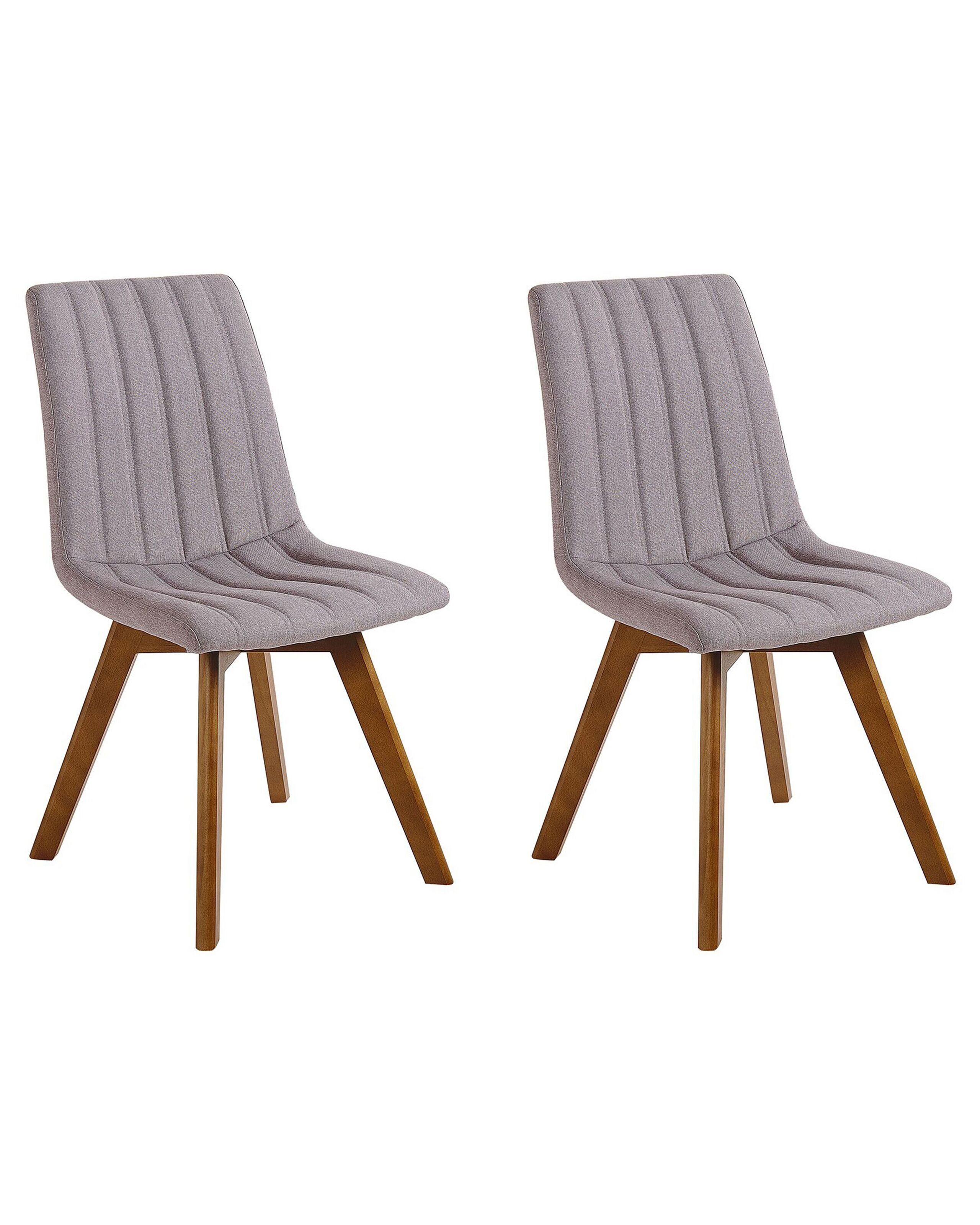 Beliani Lot de 2 chaises en Polyester Rétro CALGARY  