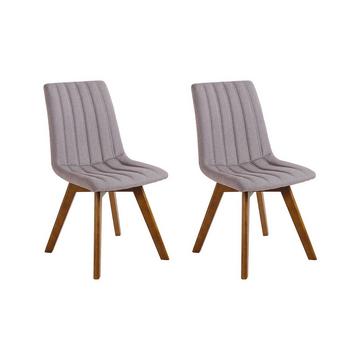 Lot de 2 chaises de salle à manger en Tissu Rétro CALGARY