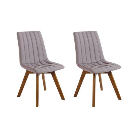 Beliani Lot de 2 chaises en Polyester Rétro CALGARY  