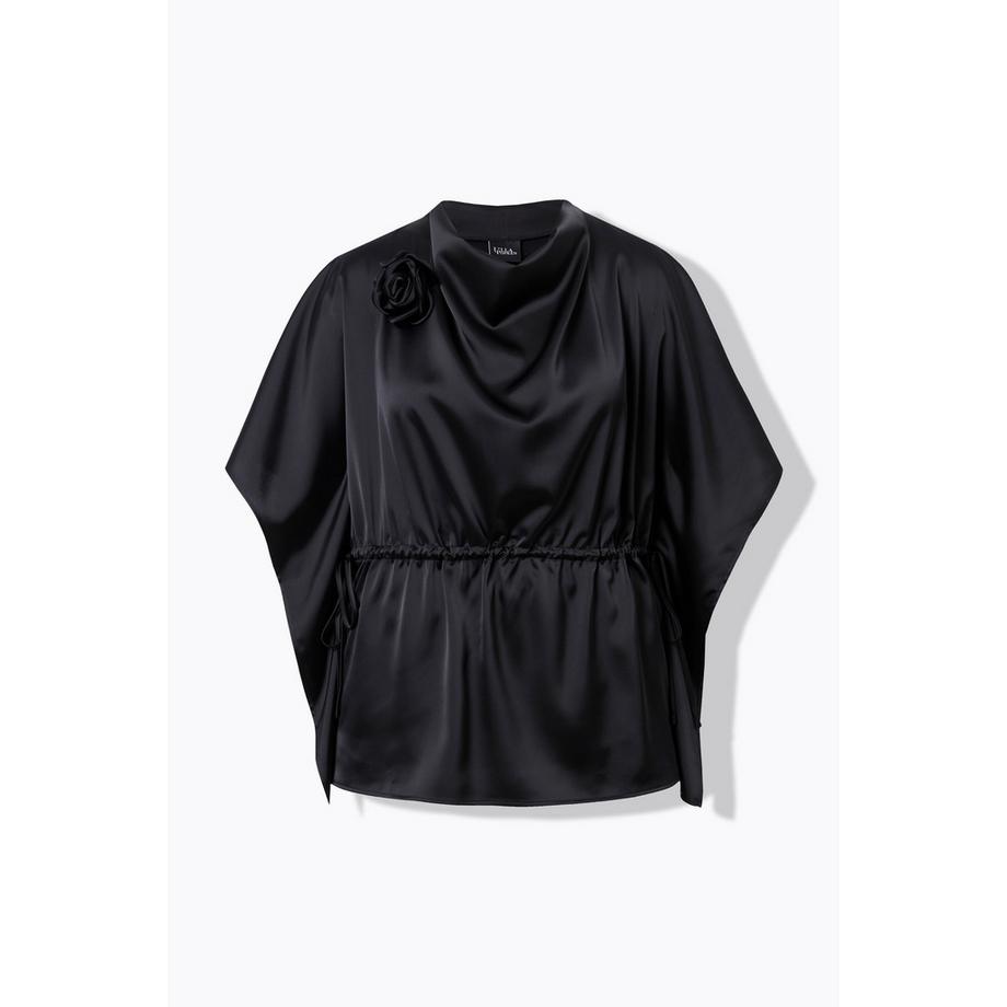 Ulla Popken Blouse Oversize Col Bénitier Manches Courtes  