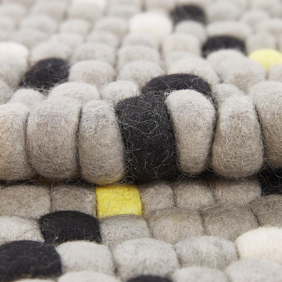 Beliani Tappeto en Lana Moderno PENEK  