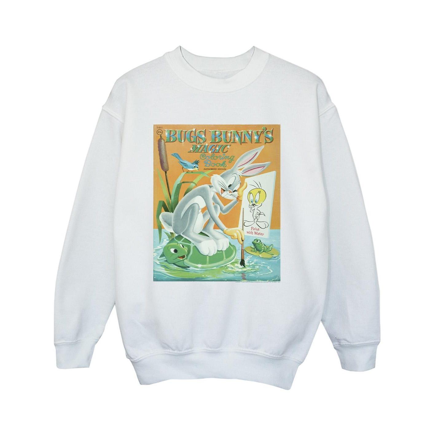 Image of Bugs Bunny Colouring Book Sweatshirt Jungen Weiss 116