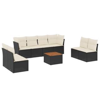 VidaXL set divano da giardino Polirattan  