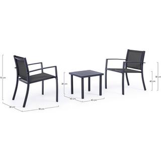 mutoni Dinette Auri antracite (set da 3)  