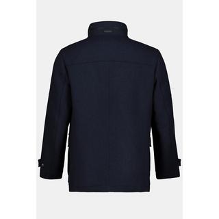 JP1880 Veste en Laine Mélangée Déperlante Empiècement à Chevrons Col Montant  