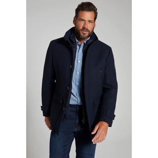 JP1880 Veste en Laine Mélangée Déperlante Empiècement à Chevrons Col Montant  