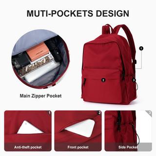 Only-bags.store Schulrucksack, lässige Reiseschultaschen Laptop Rucksack Leichter Rucksack  