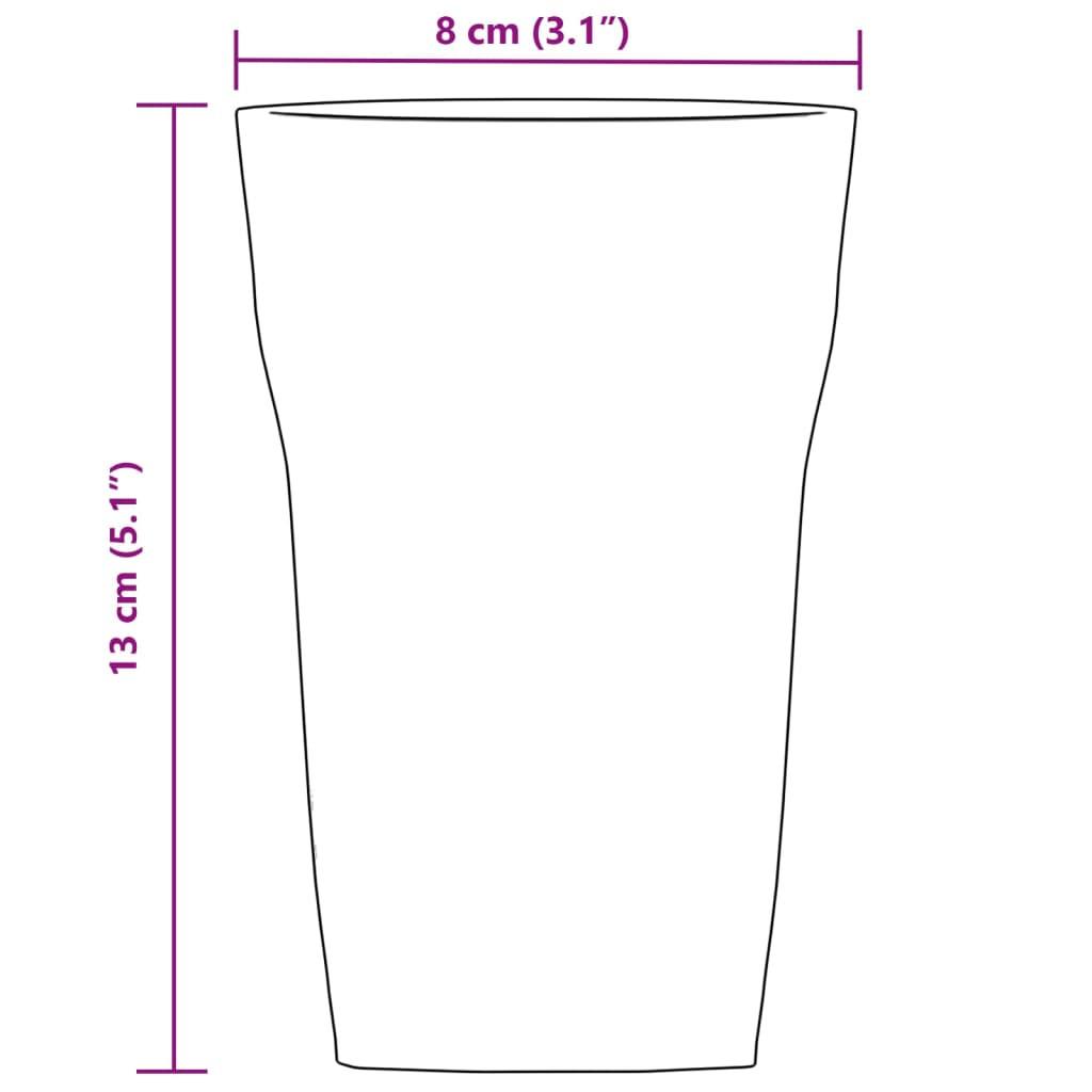 VidaXL bicchiere da birra Vetro  