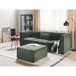 Beliani Sofa mit Ottomane aus Cord Modern LEMVIG  