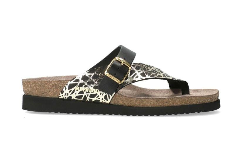 Image of Helen Mix - Leder Sandale Damen Schwarz 35