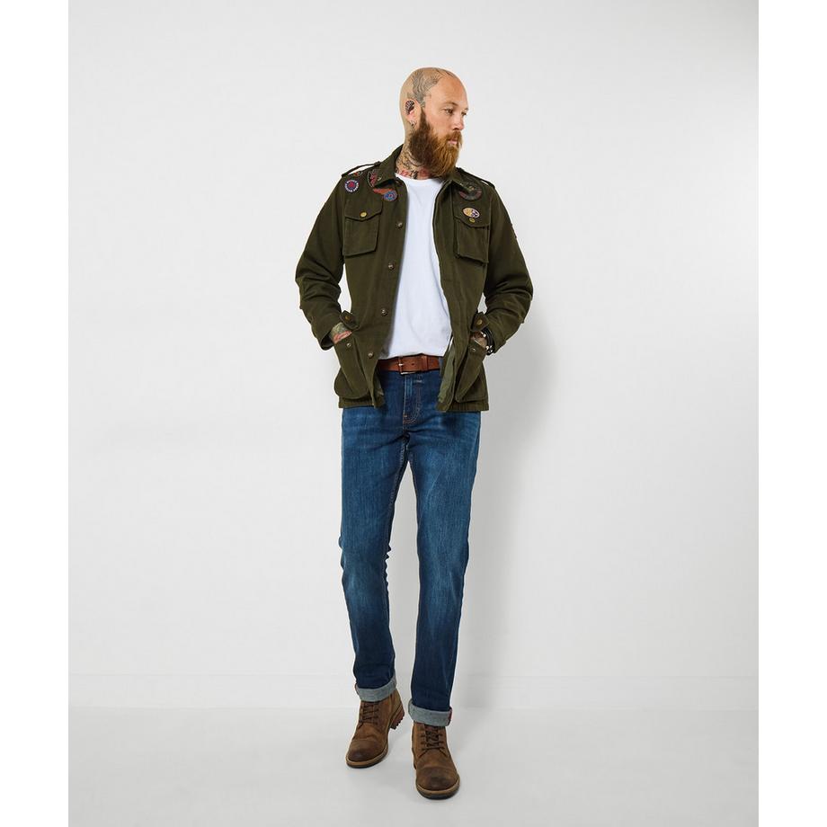 Personalisierte Jacke im Military-Stil