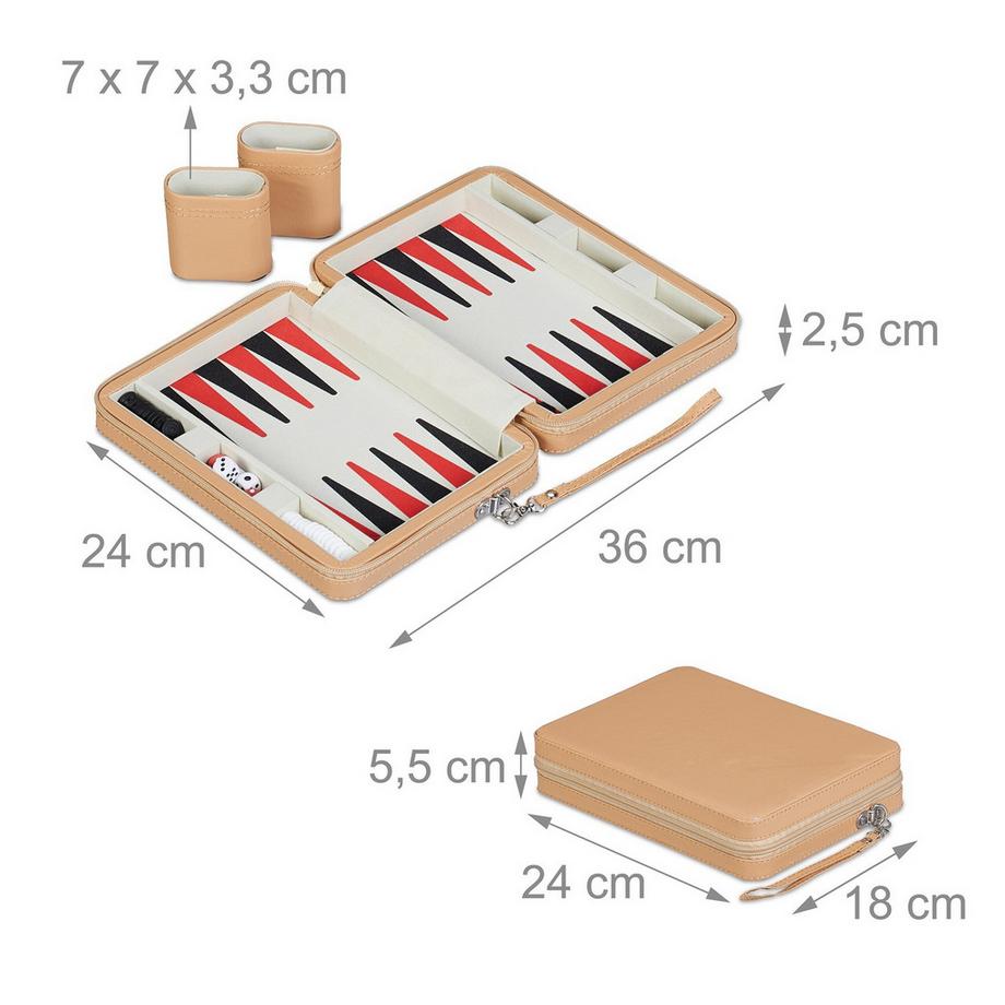 Northix  Gioco di viaggio del backgammon 