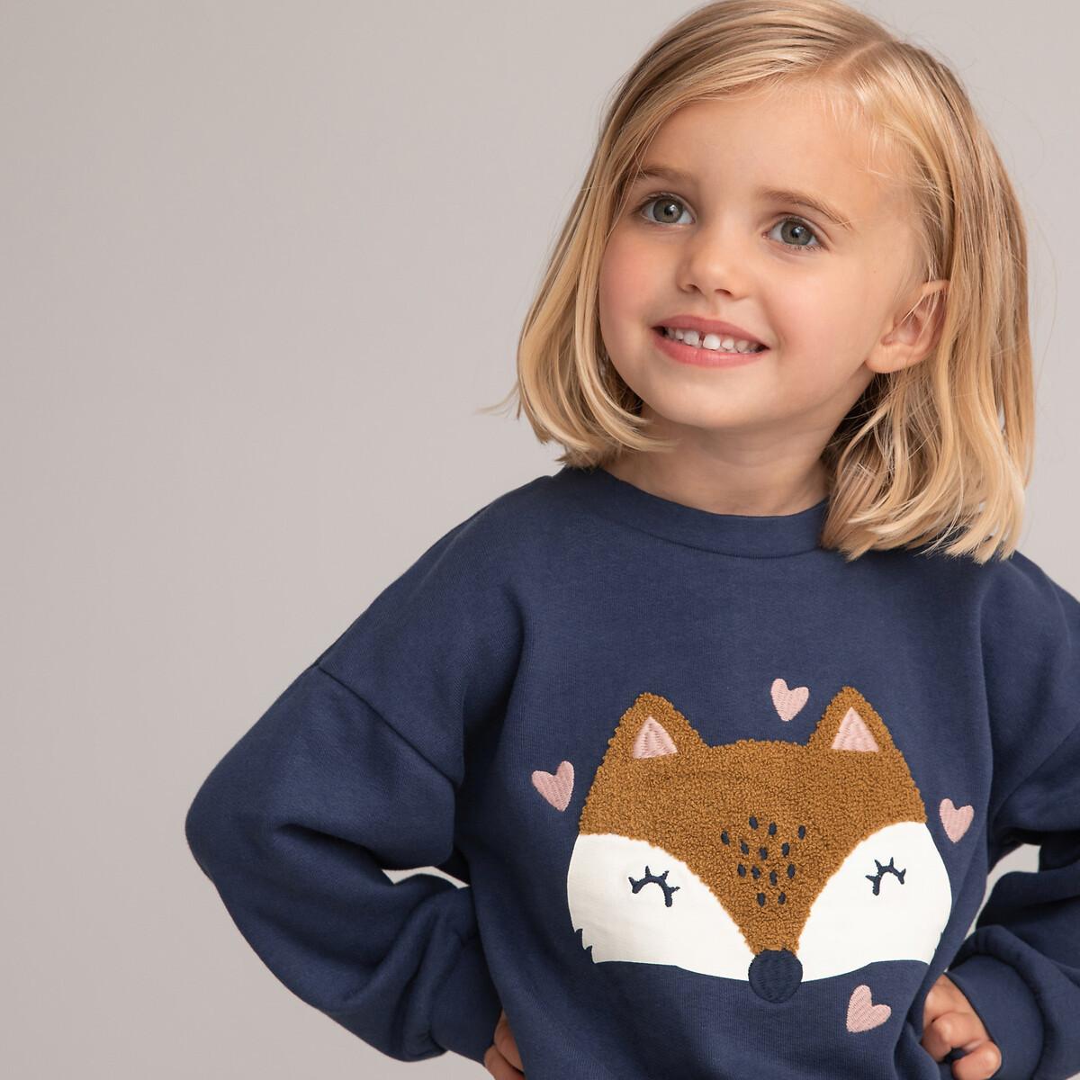 Image of Sweatshirt Mit Frottee-fuchs Unisex Blau 102