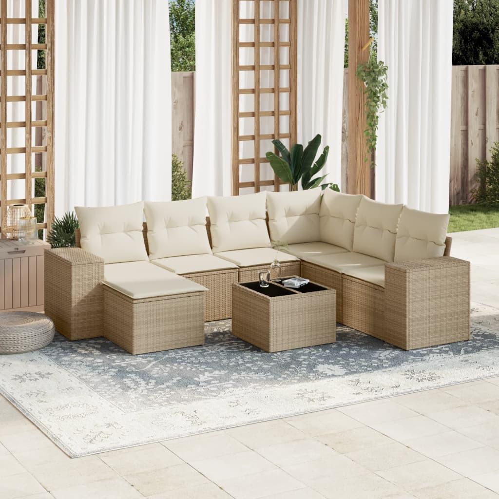 VidaXL set divano da giardino Polirattan  