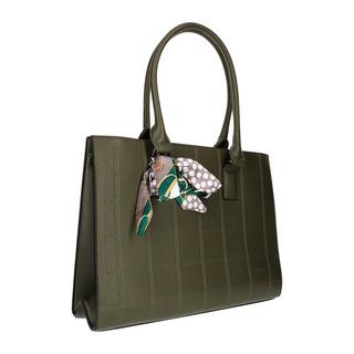 Gallantry  Borsa shopper con foulard verde kaki 