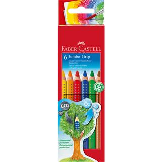 FABER CASTELL  Jumbo GRIP Farbstifte 6er Kartonetui 