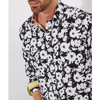 Joe Browns Camicia Monocromatica a Maniche Lunghe con Motivo Floreale  